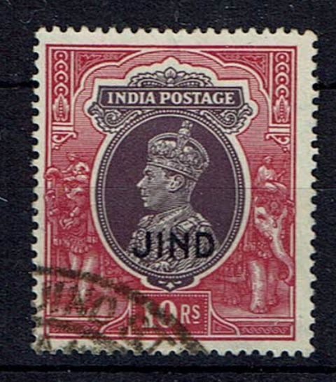 Image of Indian Convention States ~ Jind SG 134 FU British Commonwealth Stamp